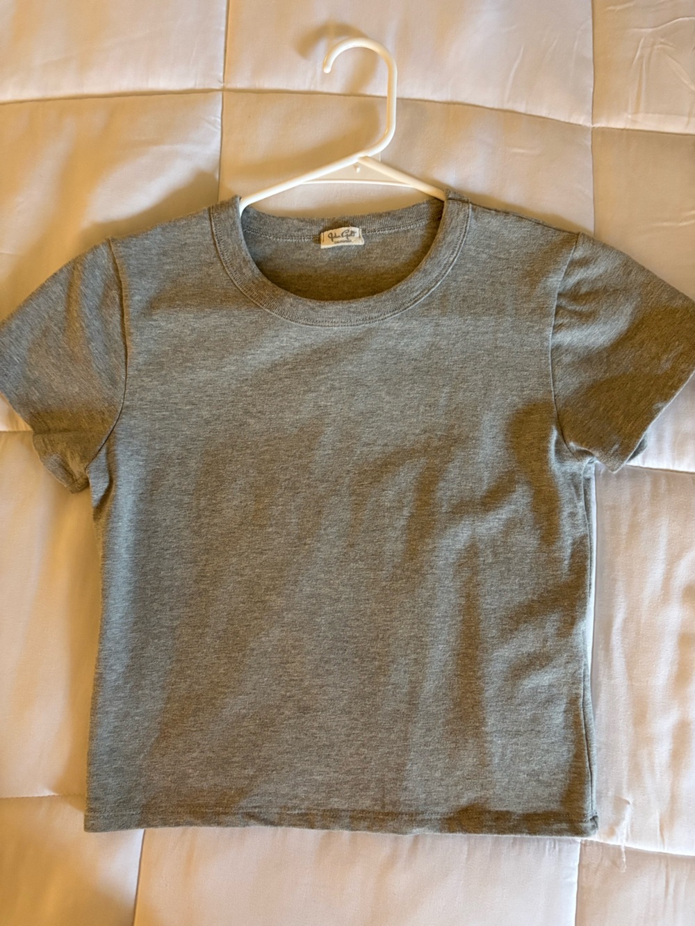 Brandy Melville Heather Gray Baby Tee